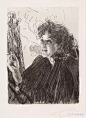 素描关系的炉火纯青！创下瑞典最昂贵的绘画作品记录！ : 佐恩（1860年－1920）Anders Zorn画家、版画家， 瑞典最重要的艺术家之一。2010年，他的作品《夏季》以2600万瑞典克朗售出，创下瑞典最昂贵的绘画作品记录。作品描绘佐恩的妻子艾玛。 佐恩的素描线条简练、收放自…