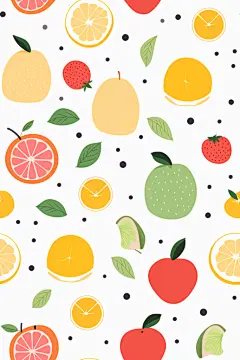 设计主题元素水果花纹底图背景图