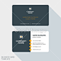 Modern Creative Business Card Template. Flat Design Vector Illustration. Stationery Design#名片设计##名片##business card##商务名片##设计素材##矢量图##EPS##礼品卡# #横幅名片# #卡片设计# #会员卡设计素材# #设计感# #公司名片# #创意名片#