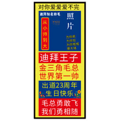 晓梦迷蝶2007采集到土味生日展架模板