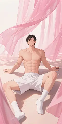 二次元老公系列，谁能拒绝肌肉男粉红学长？ - 小红书