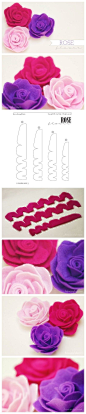 Tutorial: Felt Roses from: Welcome Craft.:: 