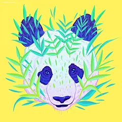 Jen Bartel 梦幻般的猫咪插画 韩国 超现实主义 色彩构成 色彩 肖像插画 矢量插画 梦 手绘 彩虹 宇宙 喵星人 动物 