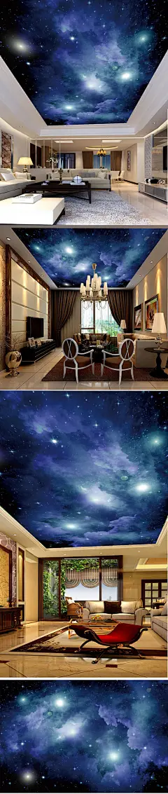 高清星空大图夜景壁画天顶画