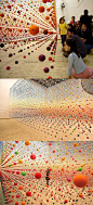 Suspended Bouncy Ball Installation 1: 