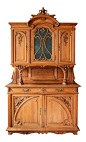 1878-1910 French Art Nouveaux Breakfront Server/ Sideboard on Chairish.com