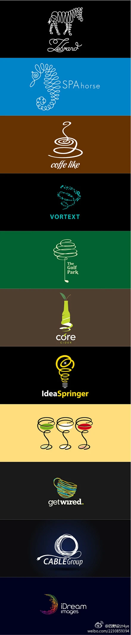 11款以圆圈为灵感的Logo，每一款的创作都很妙。你最欣赏的是哪一款呢？