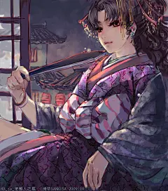墙角蘑菇  的插画 【犬夜叉】风月