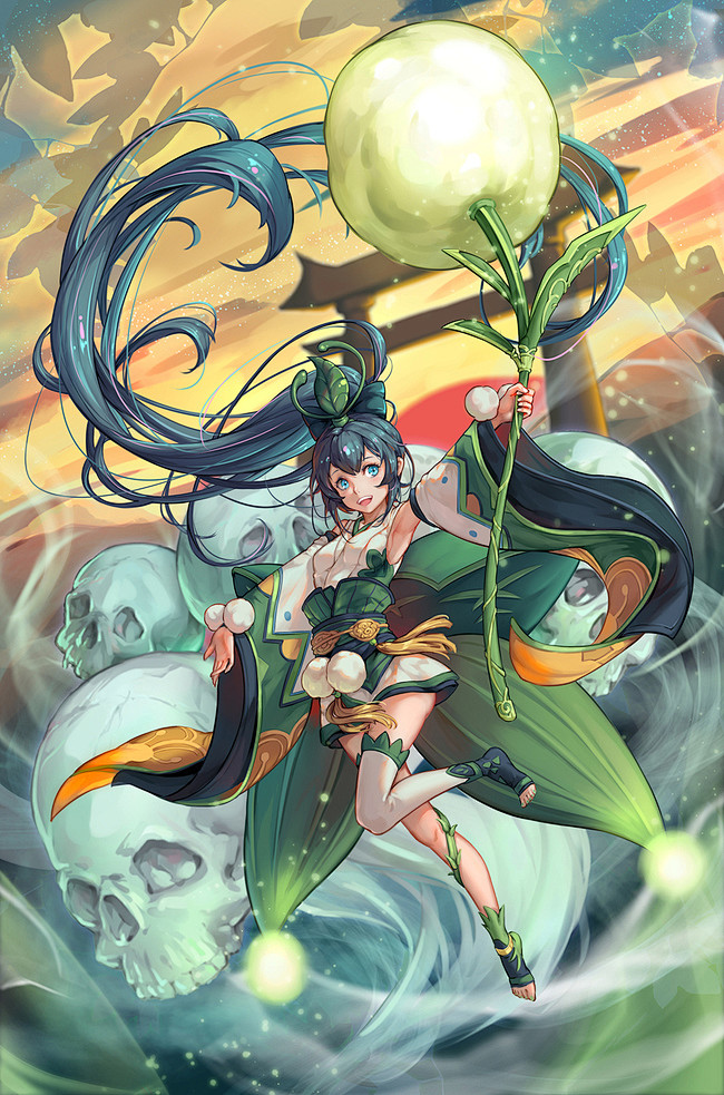 阴阳师手游 萤草 同人图 插画 壁纸 |...