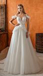 innocentia-2021-bridal-flutter-sleeves-sweetheart-neckline-embellished-bodice-peplum-a-line-ball-gown-wedding-dress-chapel-train-low-back-4-mv