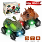 Amazon.com: Niskite 恐龙玩具，适合 3-8 岁男孩，自动恐龙汽车带 LED 手电筒和恐龙声音，男孩女孩的最佳生日礼物: Sports & Outdoors