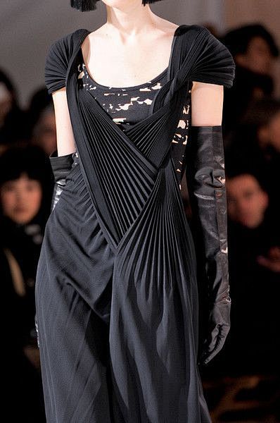 Long black dress wit...