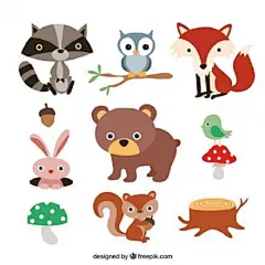 40多种萌萌哒的小动物简笔画~ 简笔画素材，水彩彩铅马克笔都可以