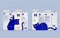 乳制品牌Milgrad的的全新包装设计，4瓶即可拼出一只完整的猫，太萌了吧-VeraZvereva设计美学超话#LOGO设计集#​​​​