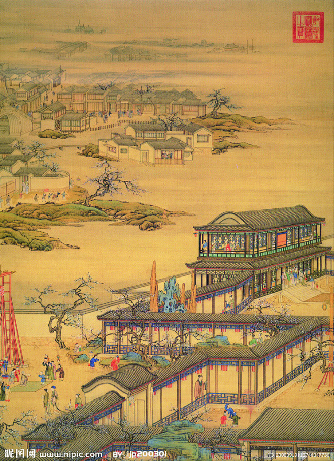 古画图片,古画模板下载,古画 古代 国画 山水画 古代建筑,古画设计素材,昵图网：图片共享和图片交易中心