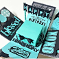 A cute cheerful and sweet box card for birthday or wedding using cardstock, pattern paper, pom pom, die cut, stamp, handmade flower etc. It measures 4 inches by 4 inches. It can be custom colors and theme. This listing consist : - black and teal birthday 