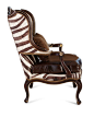 Massoud Zena Zebra-Print Chair