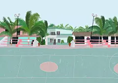 视觉体验 | 漫长而温柔的色彩_Liz : 我就如滞留沙海里的一叶扁舟 却无奈无法掩盖孤枕一人醒来的落寞 她的插画与她对旅行的酷爱息息相关 穿过隧道的时候我放起这首歌 从此以后每次听这首歌我都会想起他的侧脸 黄色的灯光如同糖霜…