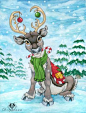 Christmas Reindeer by DolphyDolphiana