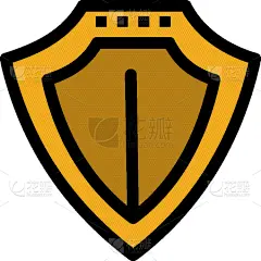 遮护的手势,彩色图片,图标,盾,平坦的,白色,分离着色,商务,锁,保护