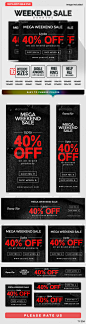 Weekend Sale Banners - Banners & Ads Web Elements