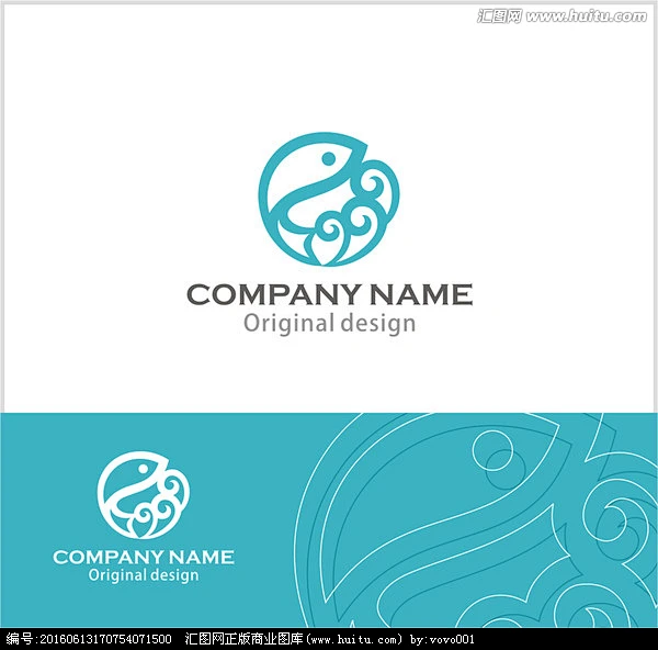 鱼logo 酒店餐饮logo-花瓣网