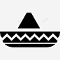 帽子的骑士典型的墨西哥图标 平面电商 创意素材
