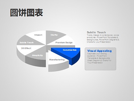 8等分的圆饼图表