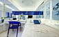 中海国际三居室蓝色简约风格装修案例图_家装图册_土拨鼠装修效果图