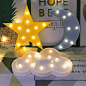Amazon.com: QiaoFei Decorative LED Crescent Moon Cloud Star Night Lights for Kids Girls and Adults, Nursery Night Lamp Gift for Children Baby Room Party Holiday Decorations (Blue Moon-Yellow Star-White Cloud : Baby