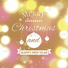 圣诞快乐电子贺卡模板。矢量插图。