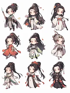 人设｜角色设计古风少男少女贴纸1_1_The Last Louvre_来自小红书网页版