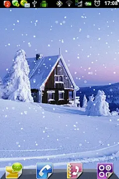 唯美飘雪动态壁纸1