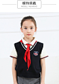 红领巾 小女孩 模特