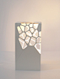 "Zush" Voronoi & Delaunay table light: