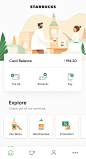 Starbucks home@UI设计师—周晓烽采集到App-首页(404图)_花瓣