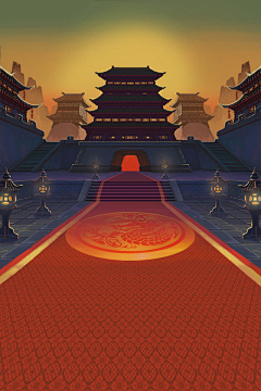 上班上的采集到Q版背景