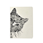狐客创意记事本笔记本32K原创字母动物猫B6空白速写本子素描文具 设计 新款 2013