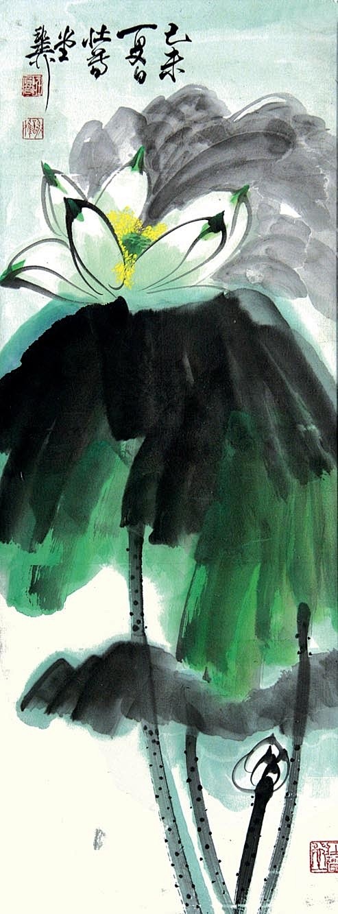 untitled、工笔 水墨 国画 荷花...