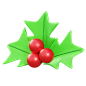 Mistletoe - 20款圣诞节3D图标元素合集 Christmas 3D Icon