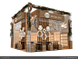 益盛食品展览展示展台模型