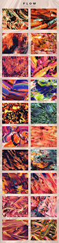 100款抽象绘画图案素材 jpg Flow 100 fluid abstract paintings_平面素材_纹理图案_模库(51Mockup)