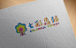 logo    蛋糕店   儿童logo   颜色   七彩   彩色  内蒙古  树  树林logo  效果图