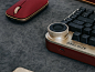 AZIO FOQO Wireless Keyboard has a design inspired by vintage range finder cameras