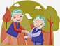登山智慧健康养老免抠png素材_新图网ixintu.com