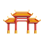 Chinatown Shophouse 3D Icon