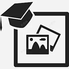 毕业照片学历填充图标 平面电商 创意素材