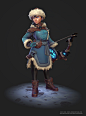 Winter-Huntress, Daryl Uribe : Game Ready Stylized Character.