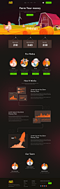 cryptocurrency crypto landing page crypto farm landing page UI/UX Website Crypto Farming crypto website dark and light meta farm