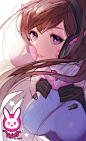 D.Va - More at https://pinterest.com/supergirlsart/ #overwatch #cute #diva #dva #fanart: